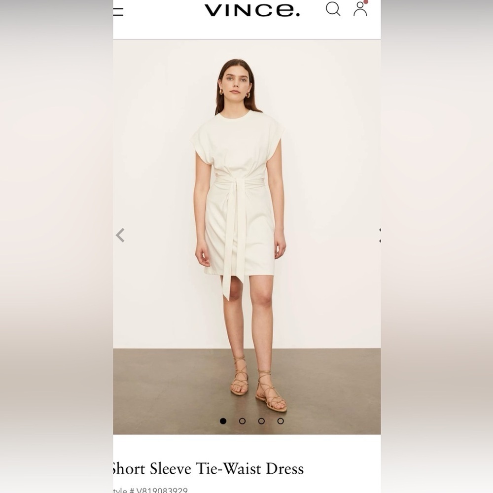 Vince off white dress